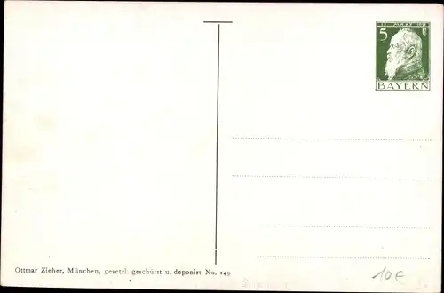 Ganzsachen Briefmarken Ak Königreich Bayern, Prinzregent Luitpold von Bayern