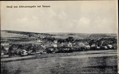 Ak Altmannsgrün Treuen im Vogtland, Blick auf den Ort