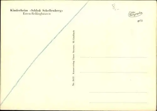 Ak Rellinghausen Essen, Kinderheim Schloss Schellenberg