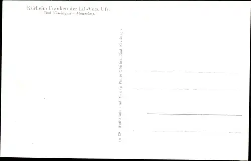 Ak Bad Kissingen Unterfranken Bayern, Kurheim Franken