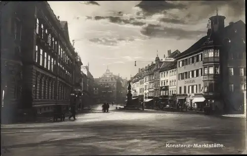 Ak Konstanz am Bodensee, Marktstätte