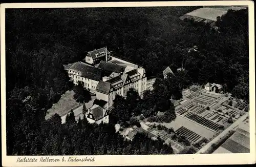 Ak Hellersen Lüdenscheid in Nordrhein Westfalen, Heilstätte, Fliegeraufnahme