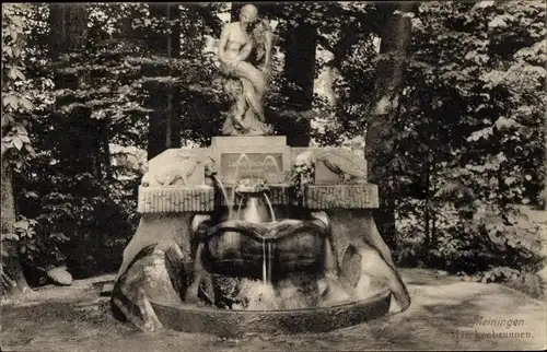 Ak Meiningen, Ansicht des Märchenbrunnens