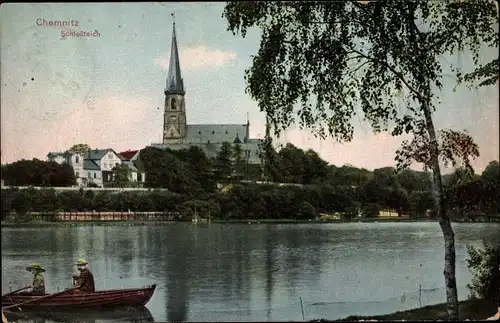 Ak Chemnitz in Sachsen, Schlossteich