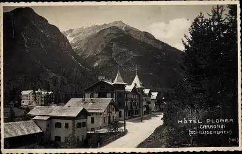 Ak Carbonin Schluderbach Toblach Dobbiaco Südtirol, Hotel Ploner