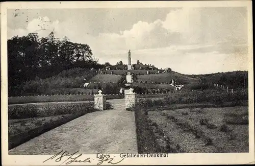 Ak Łobez Labes Pommern, Gefallenendenkmal