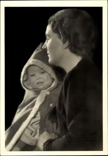 Ak Prinzessin Juliana der Niederlande, Prinzessin Beatrix, Kerstmis 1938