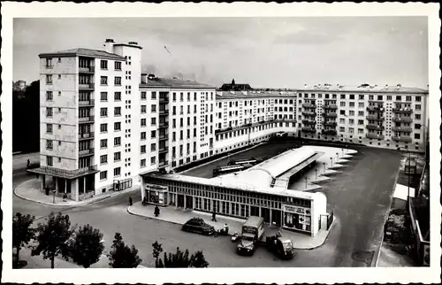 Ak Troyes Aube, La Gare routiere, Busbahnhof