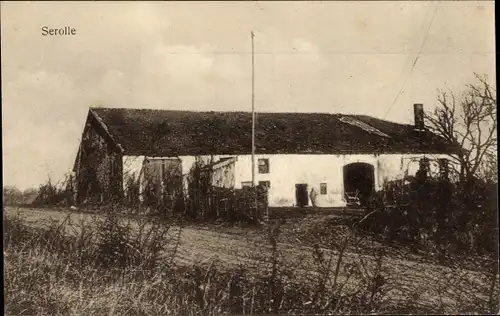 Ak Serolle Meurthe et Moselle, Haus, Straßenpartie