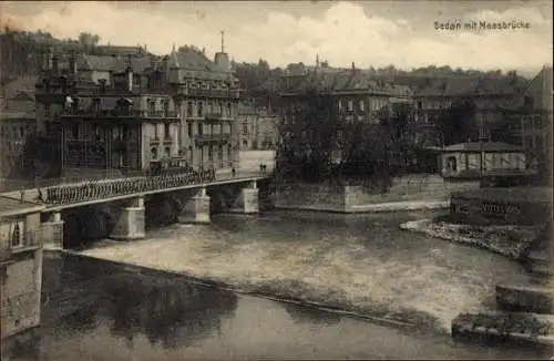 Ak Sedan Ardennes, Maasbrücke