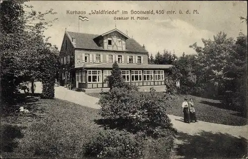 Ak Seesbach im Soonwald, Kurhaus Waldfriede