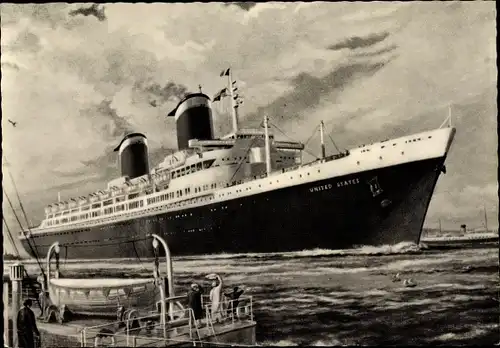 Ak Dampfschiff United States, USL