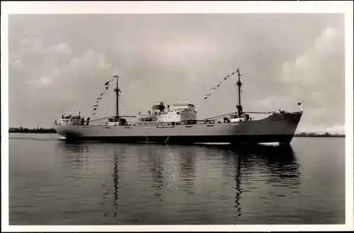 Foto Ak Frachtschiff, Oldenburg-Portugiesische Dampfschiffs-Rhederei Kusen