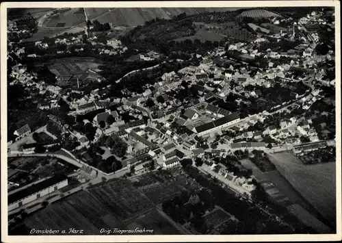 Ak Ermsleben Falkenstein Harz, Fliegeraufnahme