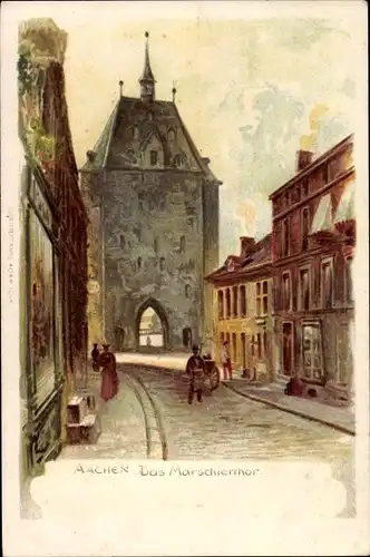 Litho Aachen in Nordrhein Westfalen, Marschiertor