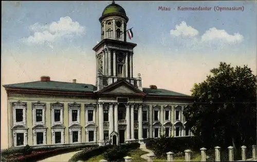 Ak Jelgava Mitau Lettland, Kommandantur, Gymnasium
