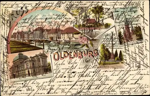 Litho Oldenburg in Oldenburg, Denkmal, Kirche, Stadtansichten