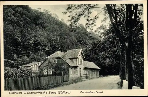 Ak Zorge Walkenried im Harz, Pensionshaus Fensel