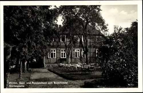 Ak Müden an der Örtze Faßberg Lüneburger Heide, Gasthaus zum Bauernwald