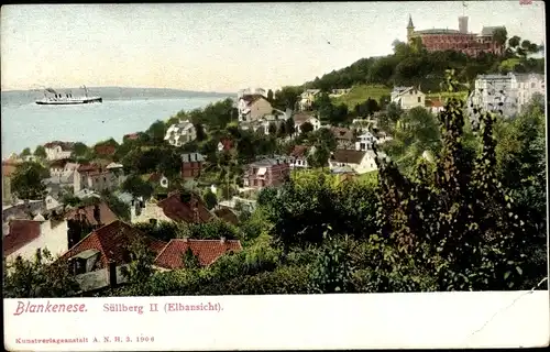 Ak Hamburg Blankenese, Süllberg II, Elbansicht