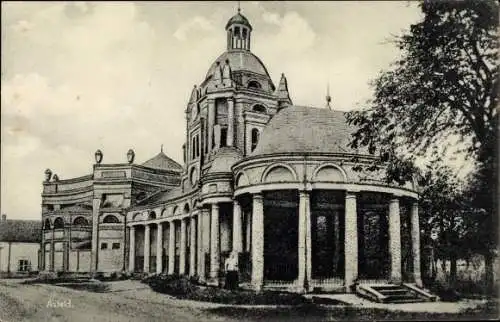 Ak Asfeld Ardennes, Kirche, Eingang