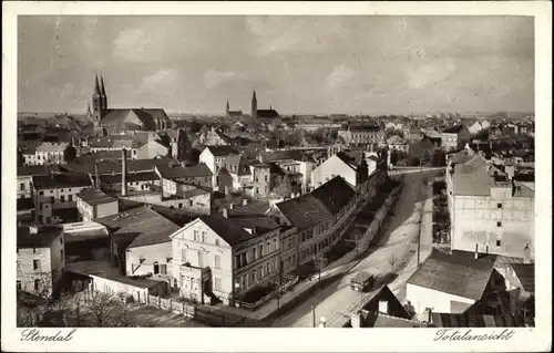 Ak Stendal in der Altmark, Blick auf den Ort