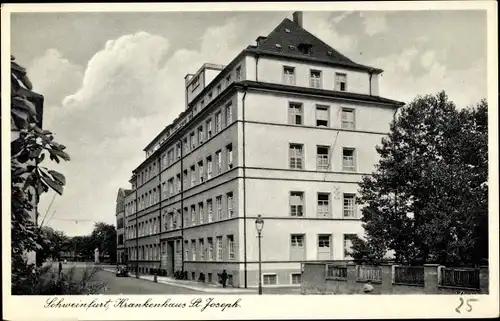 Ak Schweinfurt in Unterfranken Bayern, Krankenhaus St. Joseph