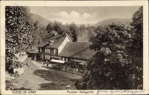 Ak Elend Oberharz am Brocken, Pension Waldgarten