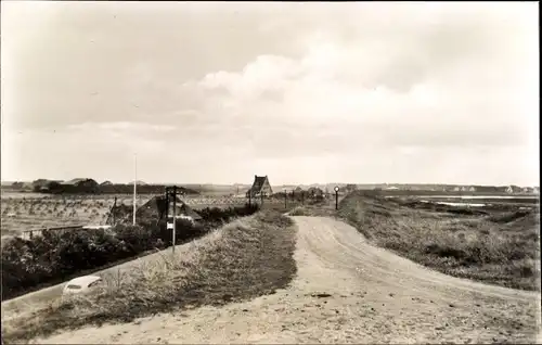 Ak Nordseebad Sankt Peter Ording, Auffahrt zum Ordinger Zeltplatz