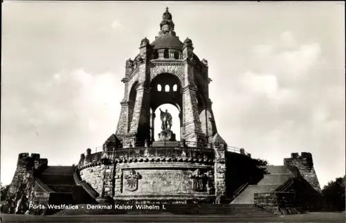 Ak Porta Westfalica an der Weser, Kaiser Wilhelm Denkmal