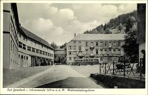 Ak Bad Peterstal Griesbach im Schwarzwald Baden Württemberg, Müttererholungsheim, Reisebus