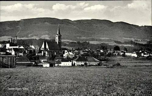 Ak Teisendorf in Oberbayern, Teilansicht, Kirche