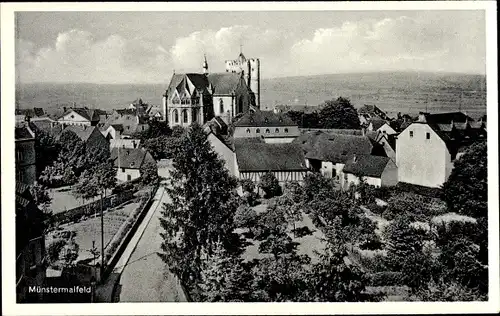 Ak Münstermaifeld Rheinland Pfalz, Teilansicht vom Ort, Kirche