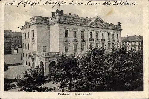 Ak Dortmund im Ruhrgebiet, Reichsbank