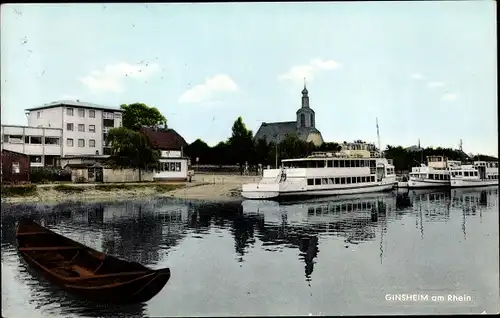Ak Ginsheim Gustavsburg am Rhein, Weinhaus Goldene Weintraube