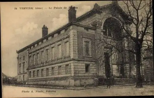 Ak Vervins Aisne, Le Palais de Justice