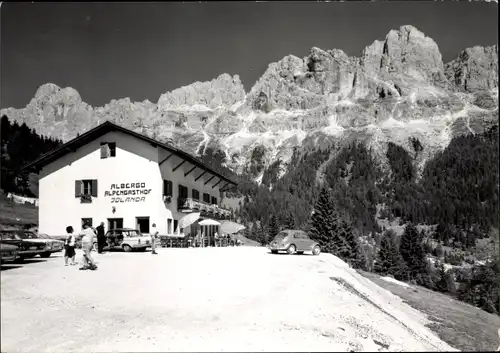 Ak Lago di Carezza Karersee Südtirol, Alpengasthof Albergo Jolanda