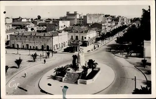 Ak Sidi Bel Abbes Algerien, Place Georges Clemenceau, Rue Prudhon