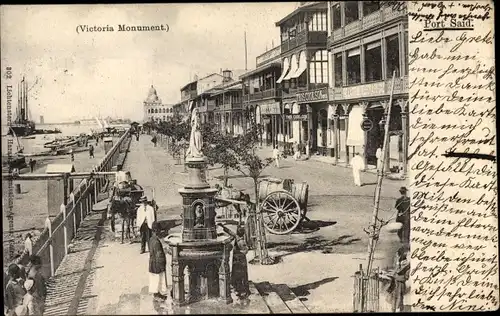 Ak Port Said Ägypten, Victoria Monument