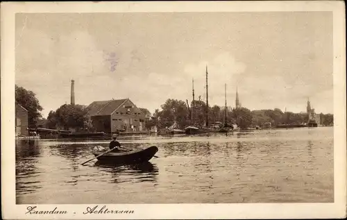 Ak Zaandam Zaanstad Nordholland, Achterzaan