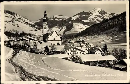 Ak Oberau Wildschönau in Tirol, Blick auf den Ort