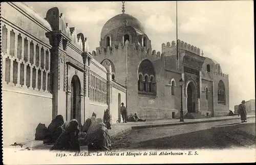Ak Algier Alger Algerien, La Medersa, Mosquee de Sidi Abderhaman