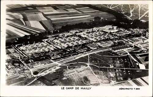 Ak Mailly le Camp Aube, Luftaufnahme