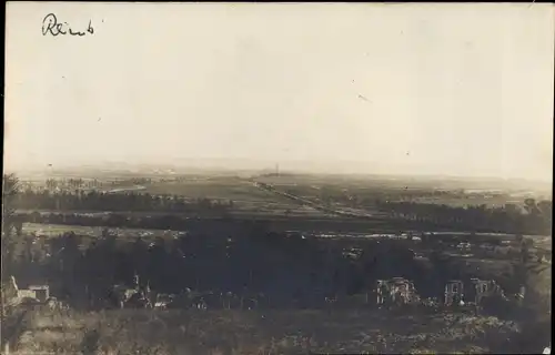 Foto Ak Reims Marne, Blick auf den Ort, Brimont