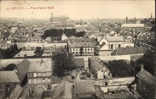 Ak Reims Marne, Panorama Sud