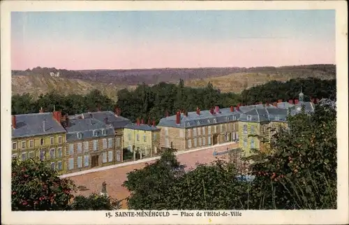 Ak Sainte Ménéhould Marne, Place de l'Hotel de Ville