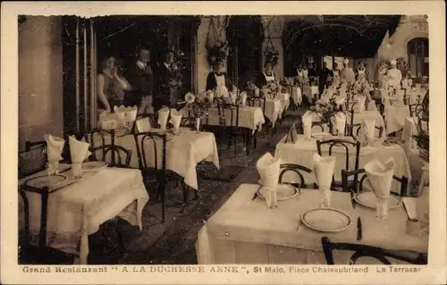 Ak Saint Malo Ille et Vilaine, Grand Restaurant A la Duchesse Anne
