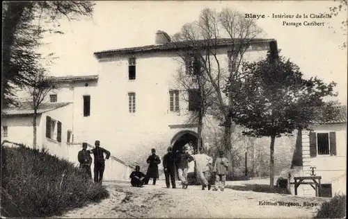 Ak Blaye Gironde, Interieur de la CItadelle, Passage Caribert