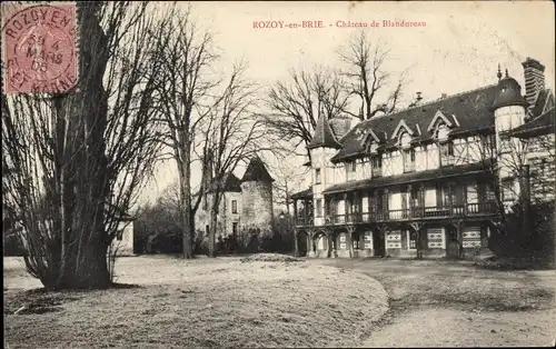 Ak Rozoy en Brie Seine et Marne, Chateau de Blandureau