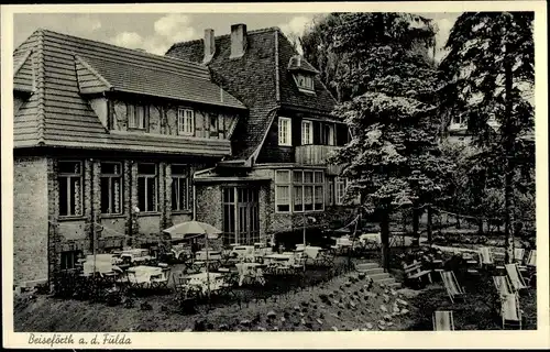 Ak Beiseförth Malsfeld in Hessen, Restaurant und Parkcafé